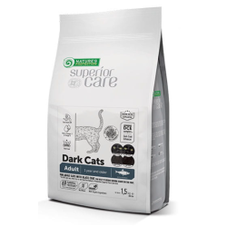 NATURE'S PROTECTION SUPERIOR CARE Dark Cats Grain Free Herring Adult All Breeds 1,5kg